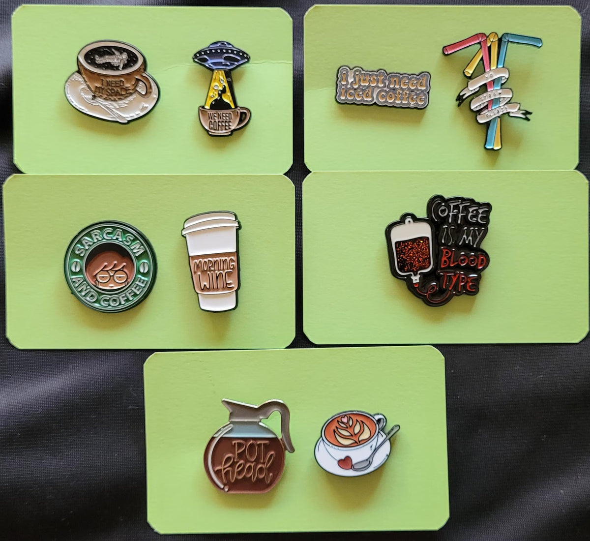Coffee Mentality Enamel Pins – Twin set